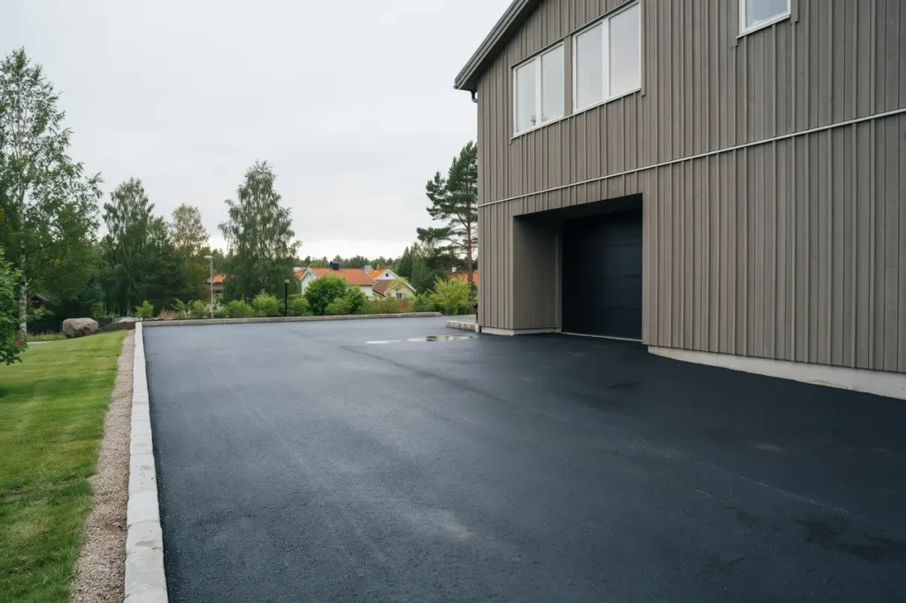asfaltering av uppfart och garageinfart i tumba botkyrka